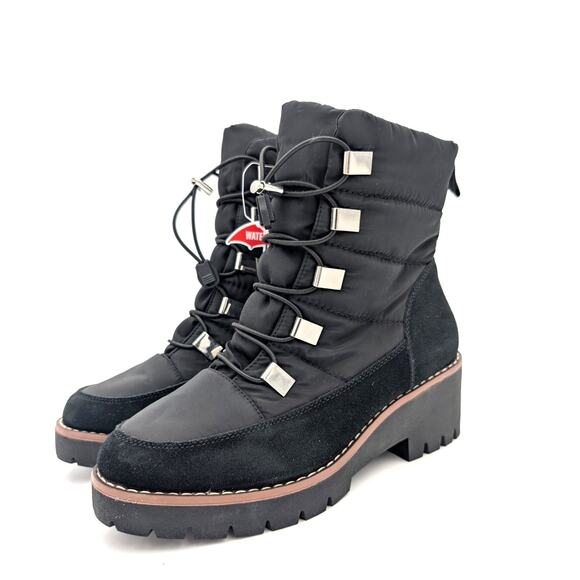 Blondo Daylor Waterproof Ankle Boots Round Toe Women's Black Size US7.5M EU38 - Picture 1 of 7